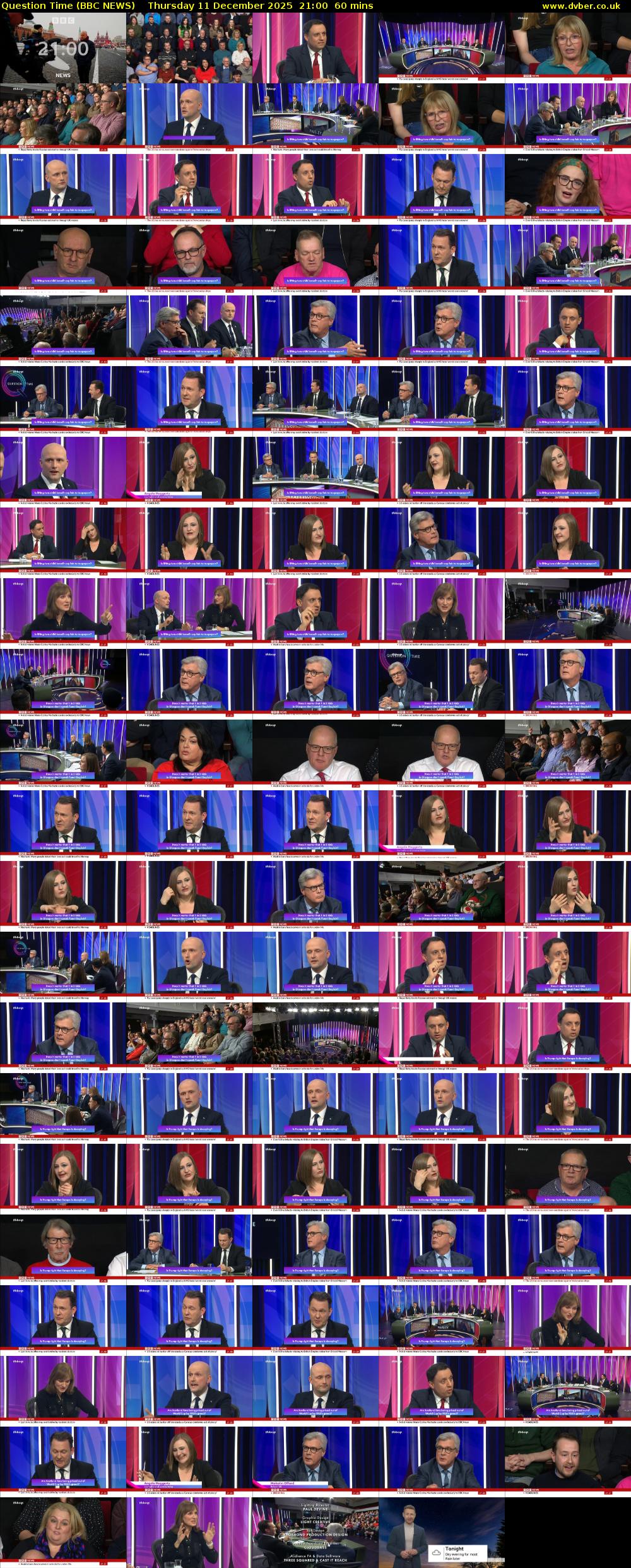 Question Time (BBC NEWS) Thursday 11 December 2025 21:00 - 22:00