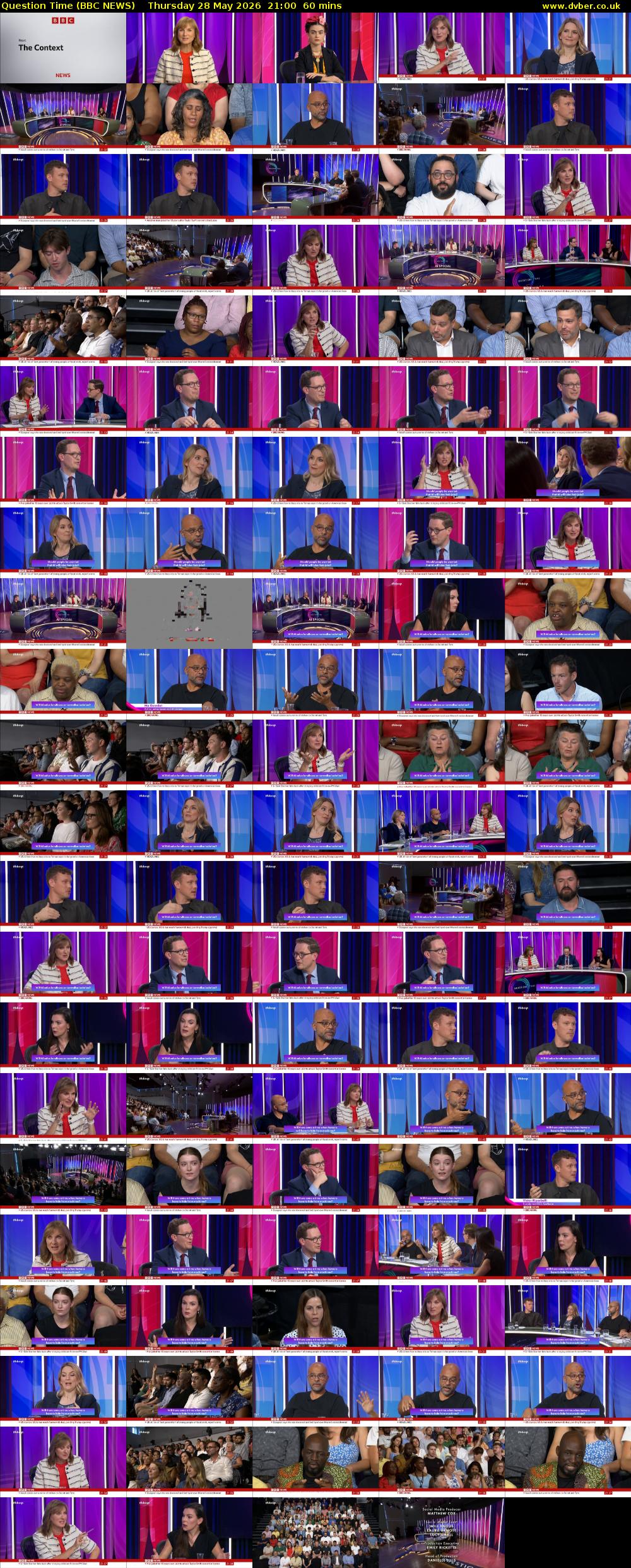 Question Time (BBC NEWS) Thursday 28 May 2026 21:00 - 22:00
