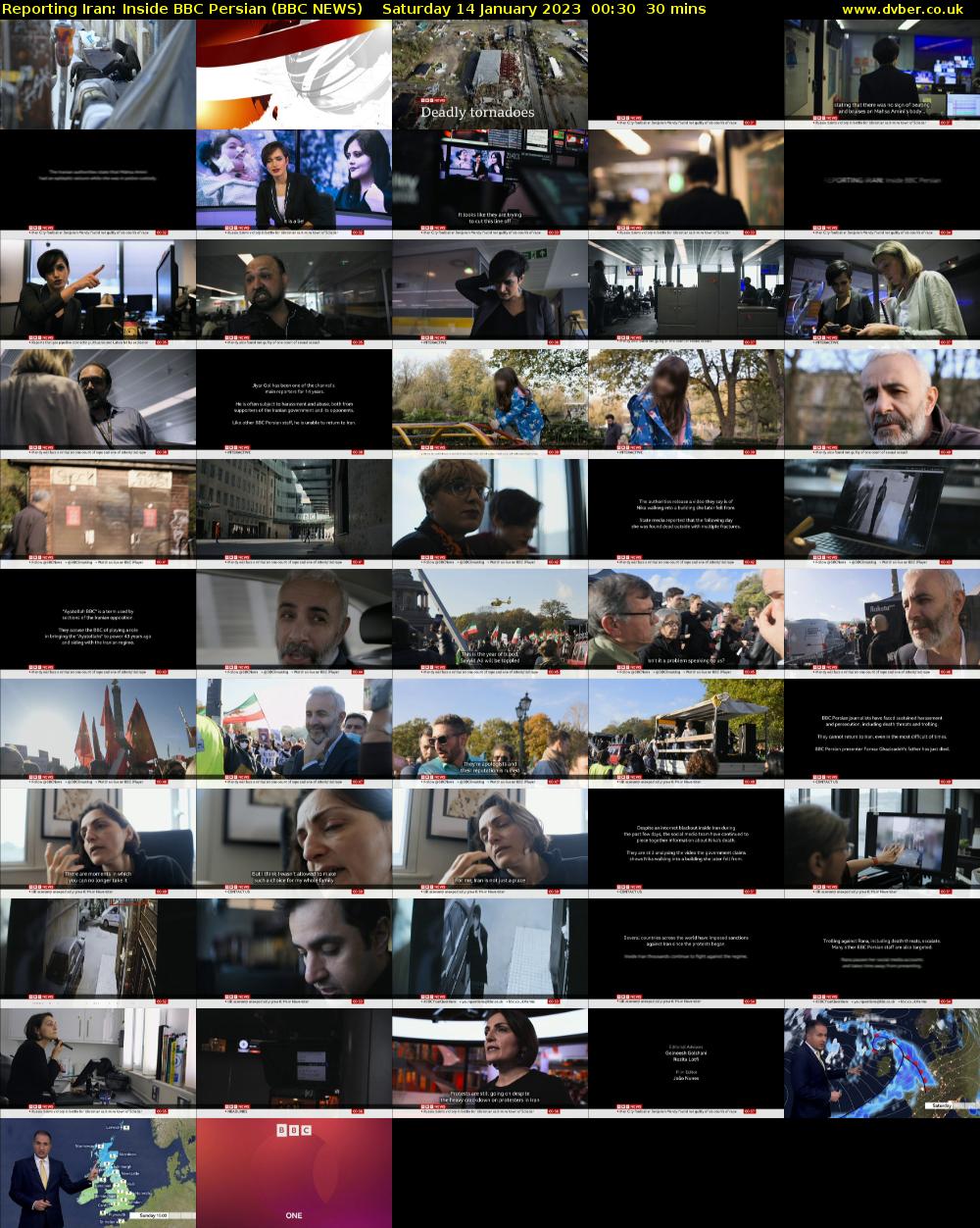 Reporting Iran: Inside BBC Persian (BBC NEWS) Saturday 14 January 2023 00:30 - 01:00
