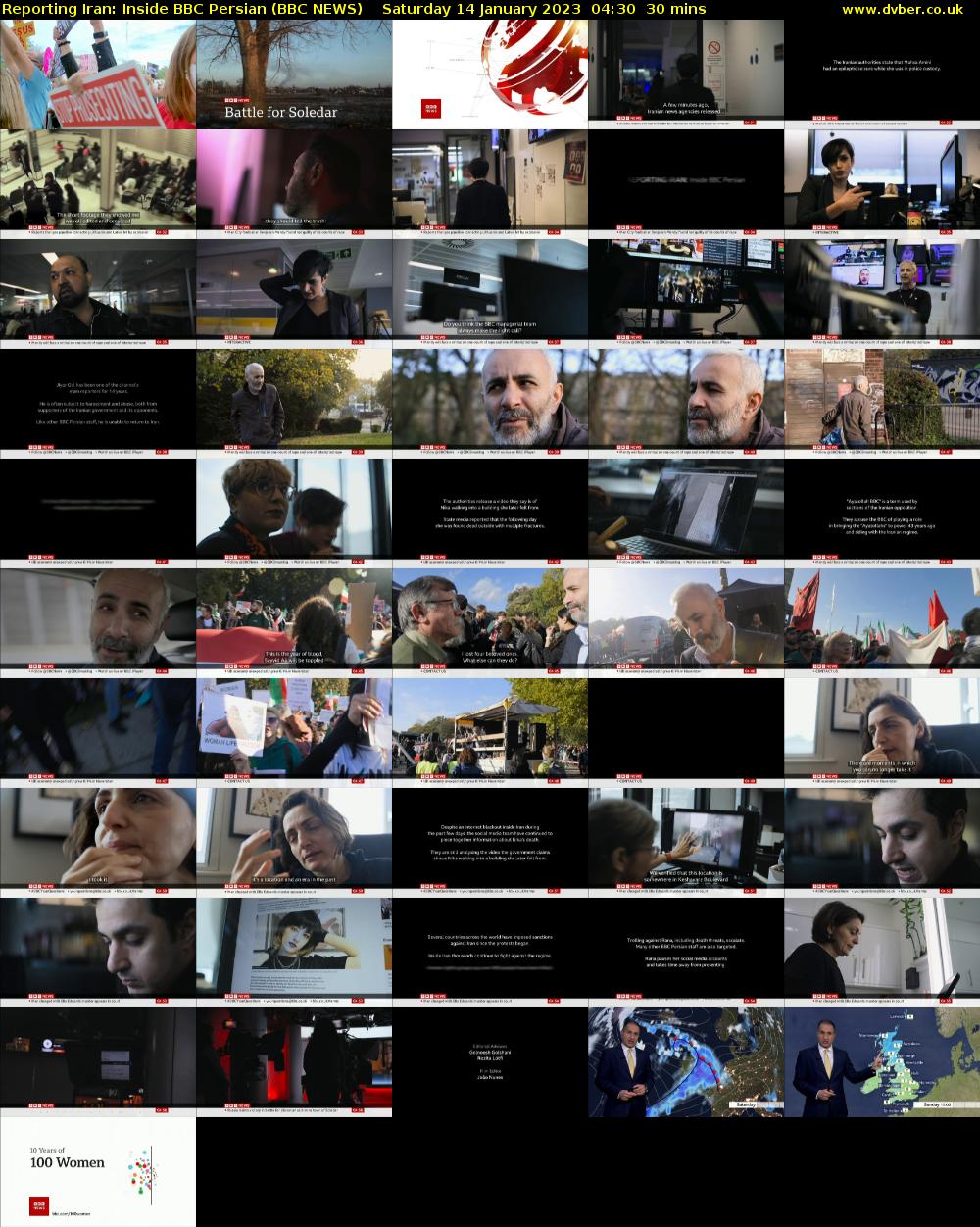 Reporting Iran: Inside BBC Persian (BBC NEWS) Saturday 14 January 2023 04:30 - 05:00