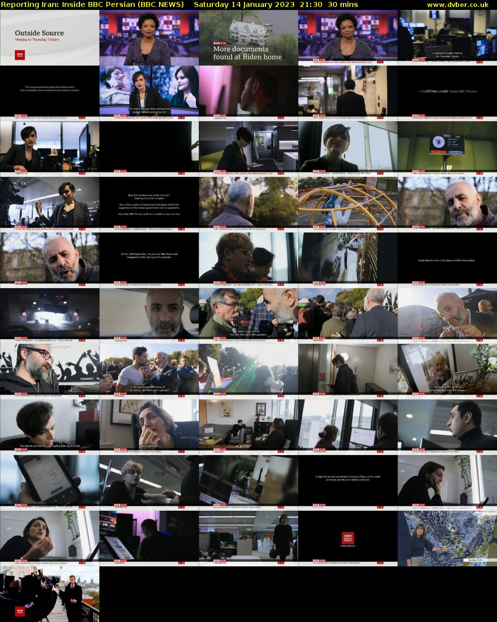 Reporting Iran: Inside BBC Persian (BBC NEWS) Saturday 14 January 2023 21:30 - 22:00