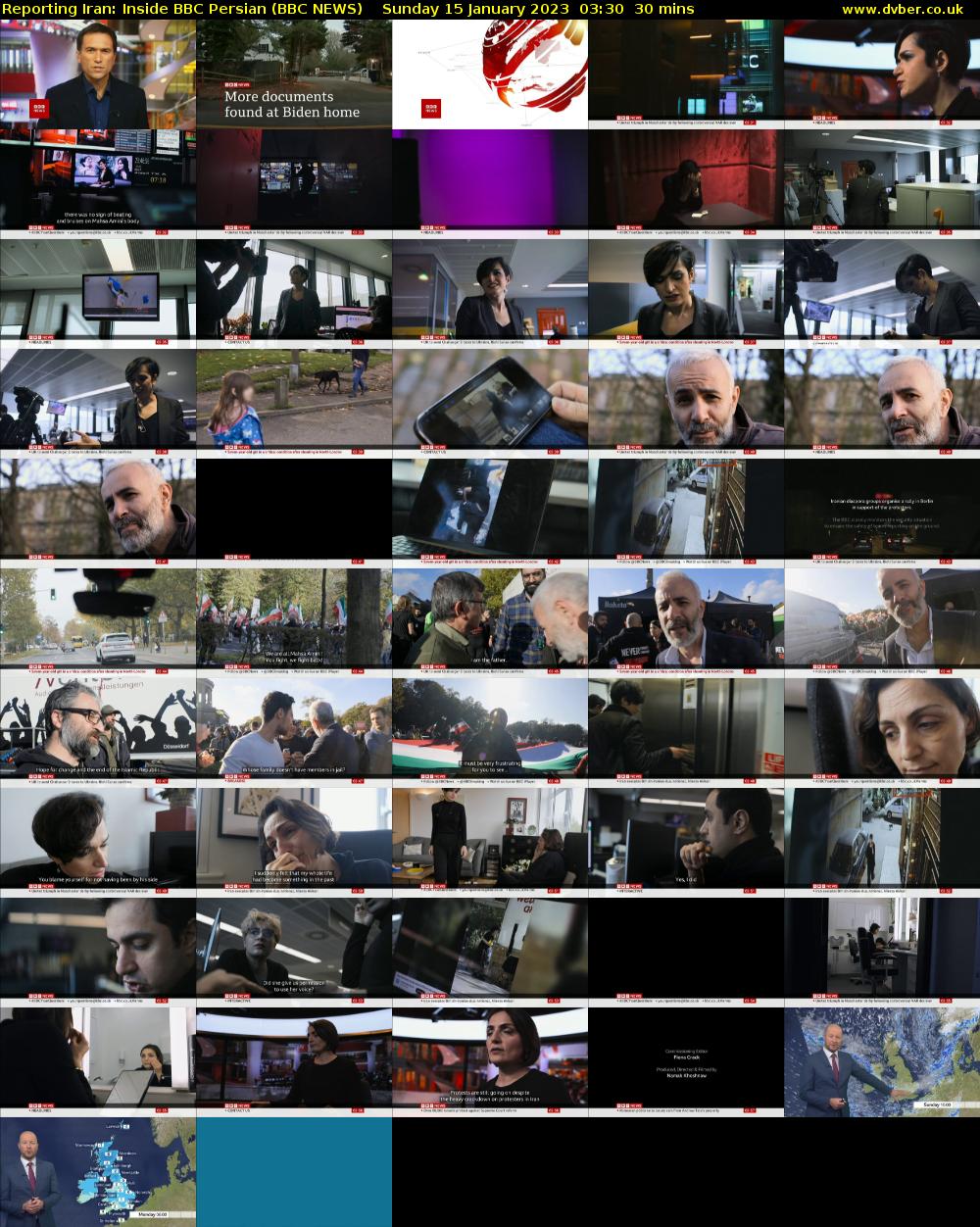 Reporting Iran: Inside BBC Persian (BBC NEWS) Sunday 15 January 2023 03:30 - 04:00