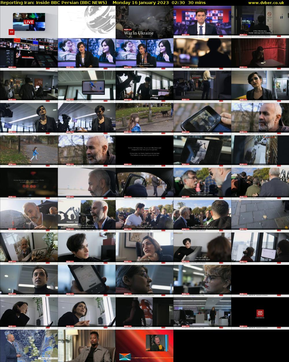 Reporting Iran: Inside BBC Persian (BBC NEWS) Monday 16 January 2023 02:30 - 03:00