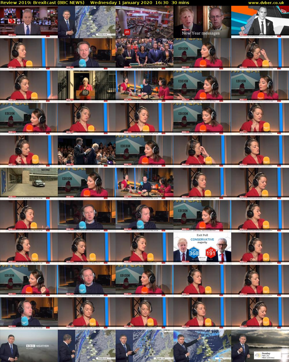 Review 2019: Brexitcast (BBC NEWS) Wednesday 1 January 2020 16:30 - 17:00