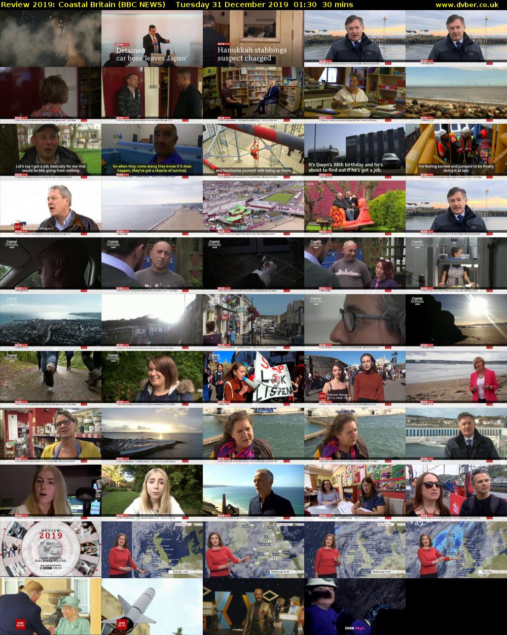 Review 2019: Coastal Britain (BBC NEWS) Tuesday 31 December 2019 01:30 - 02:00