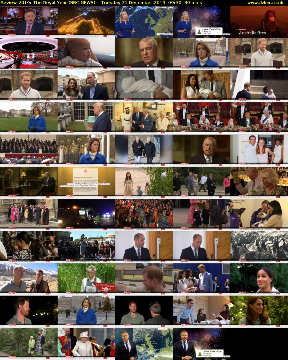 Review 2019: The Royal Year (BBC NEWS) Tuesday 31 December 2019 09:30 - 10:00