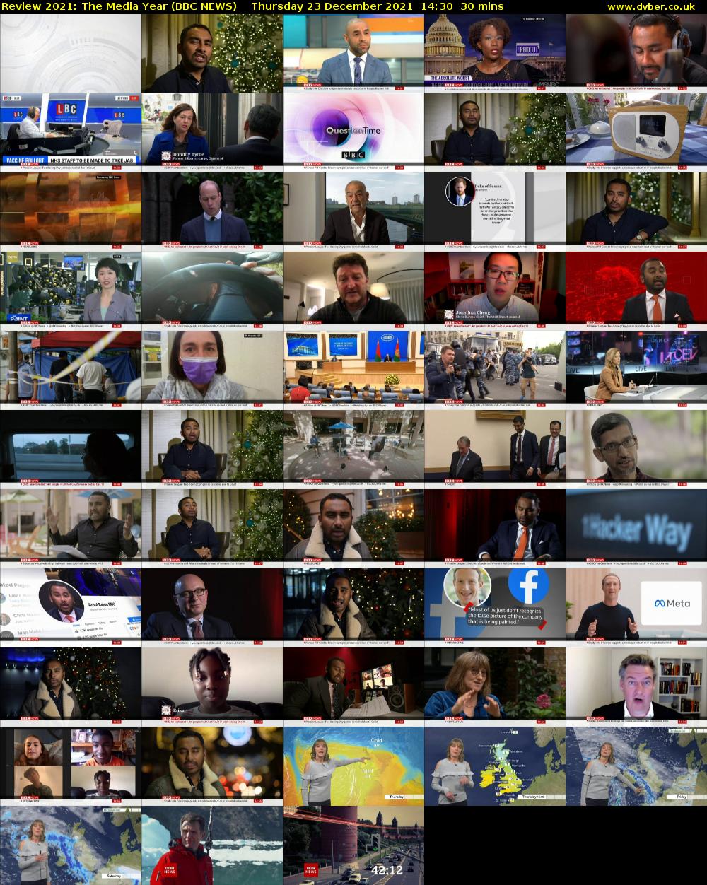 Review 2021: The Media Year (BBC NEWS) Thursday 23 December 2021 14:30 - 15:00