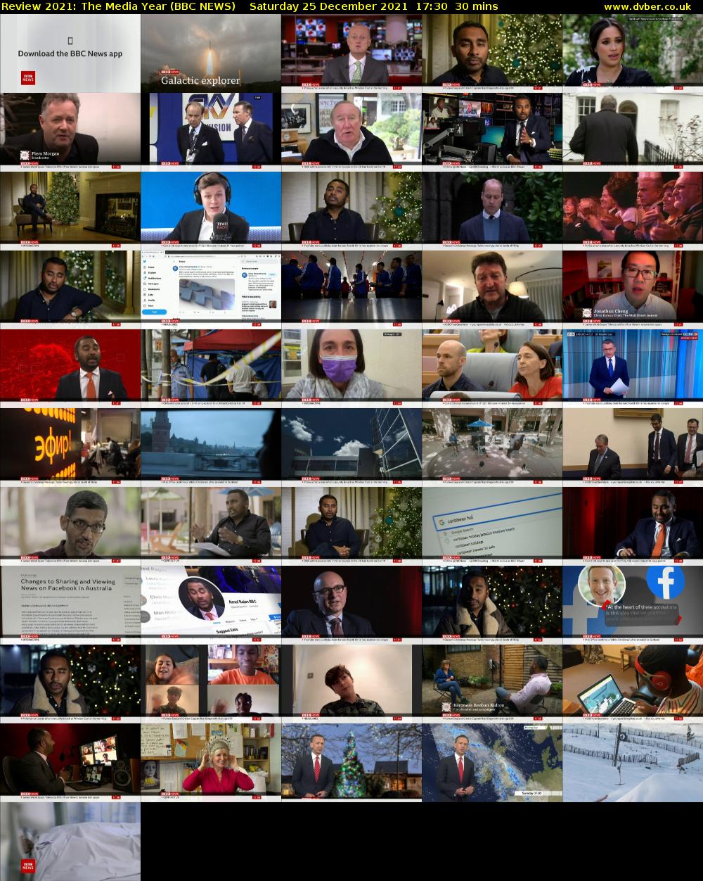 Review 2021: The Media Year (BBC NEWS) Saturday 25 December 2021 17:30 - 18:00