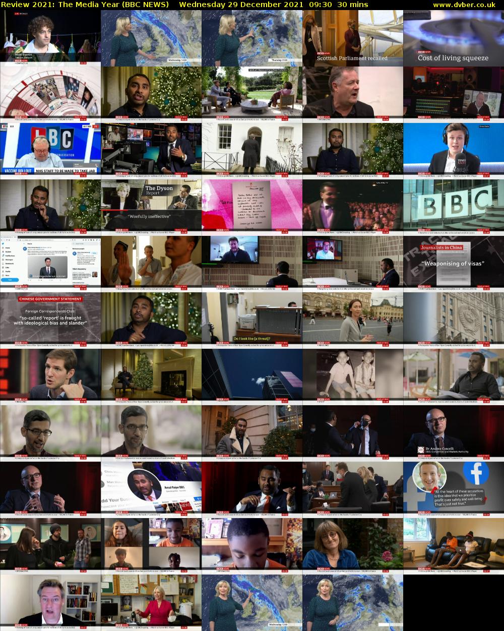 Review 2021: The Media Year (BBC NEWS) Wednesday 29 December 2021 09:30 - 10:00