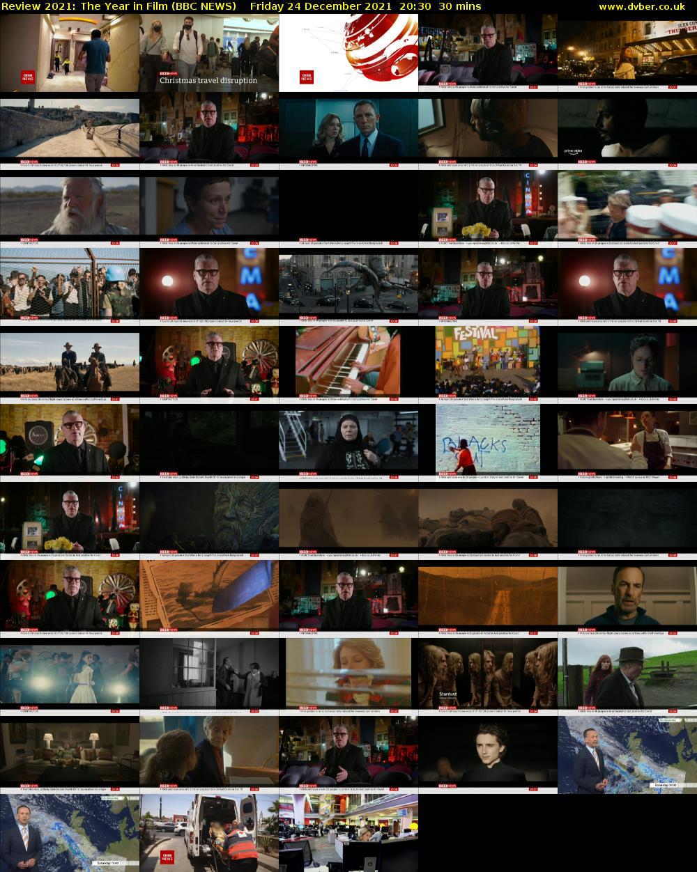Review 2021: The Year in Film (BBC NEWS) Friday 24 December 2021 20:30 - 21:00