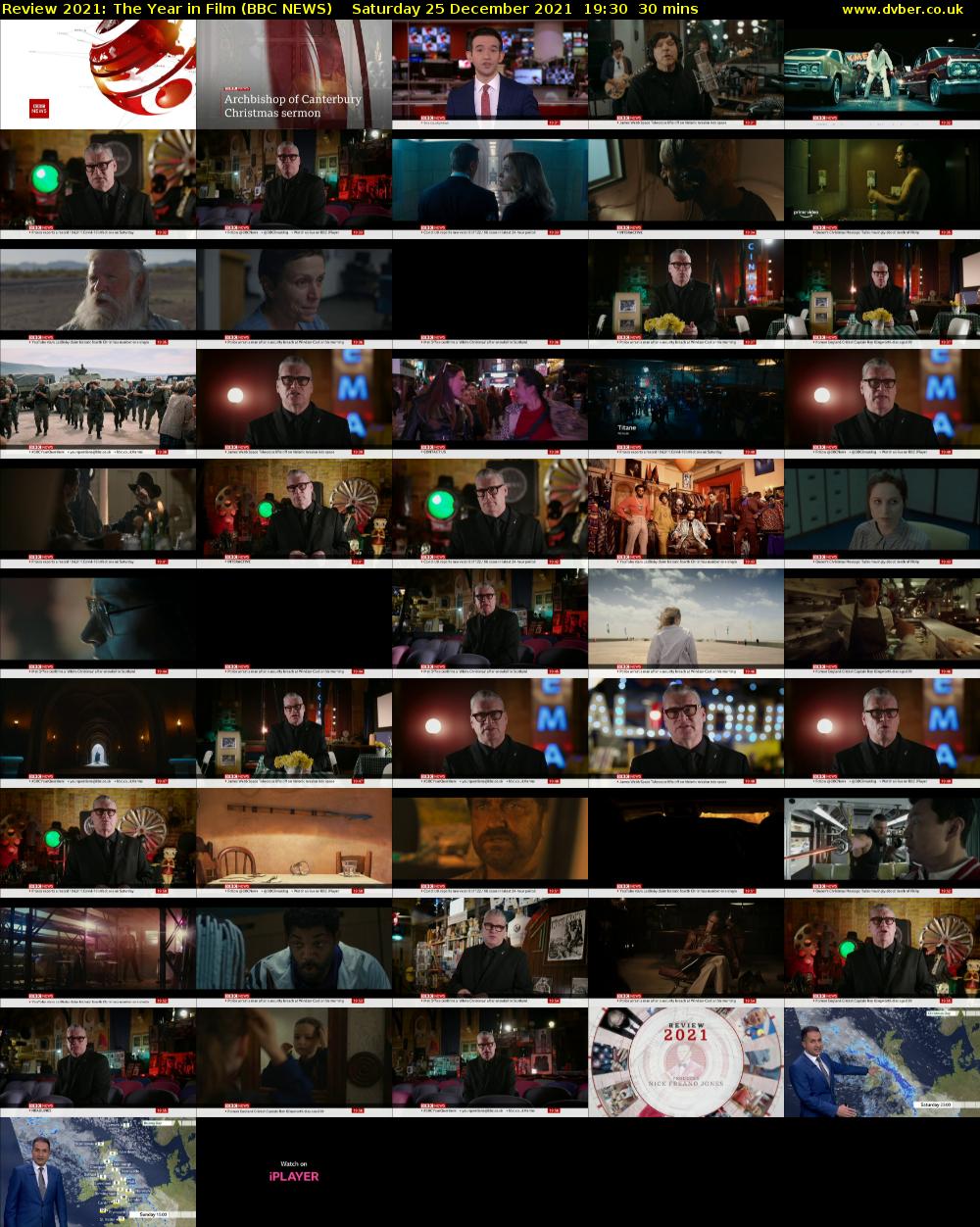 Review 2021: The Year in Film (BBC NEWS) Saturday 25 December 2021 19:30 - 20:00