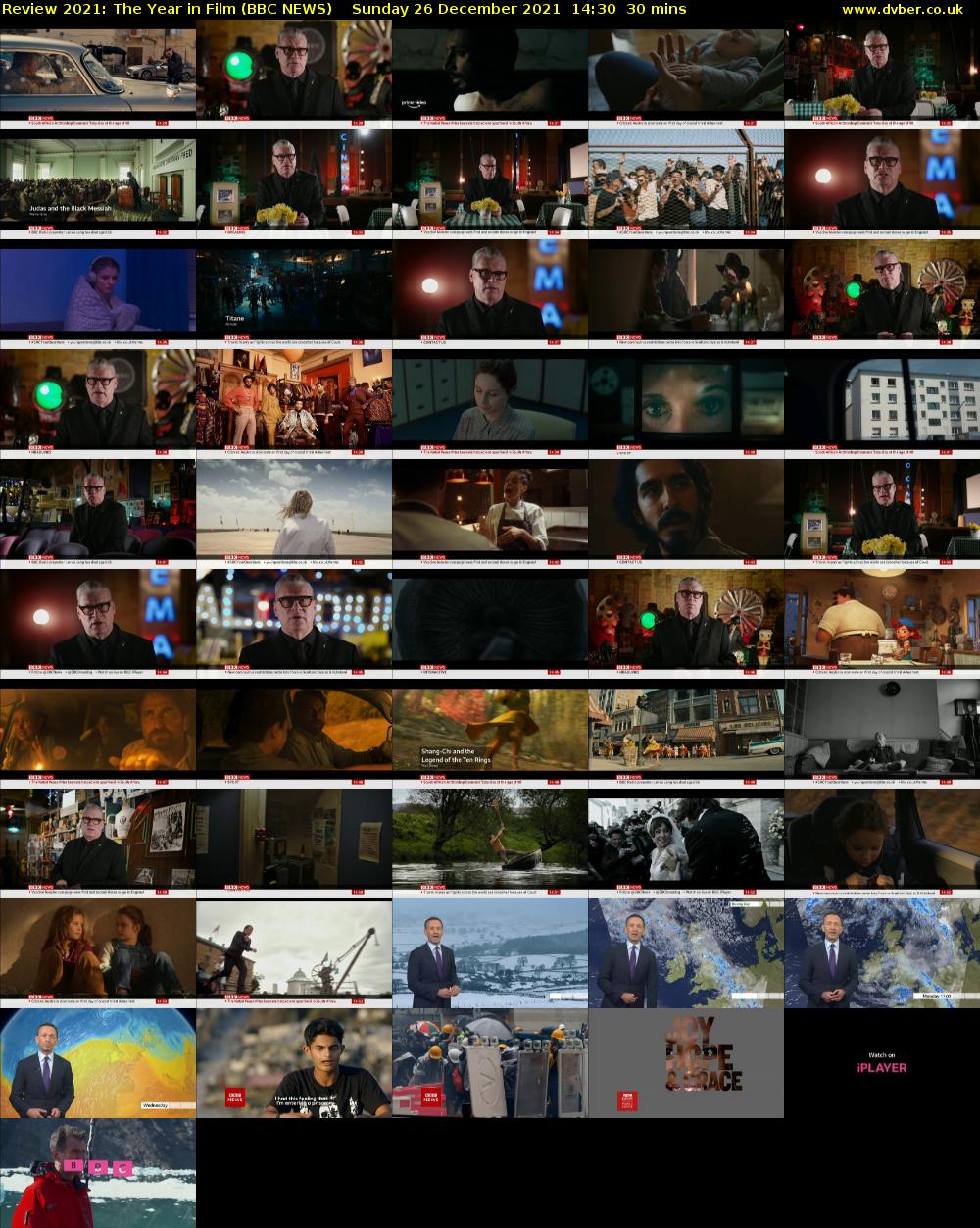Review 2021: The Year in Film (BBC NEWS) Sunday 26 December 2021 14:30 - 15:00