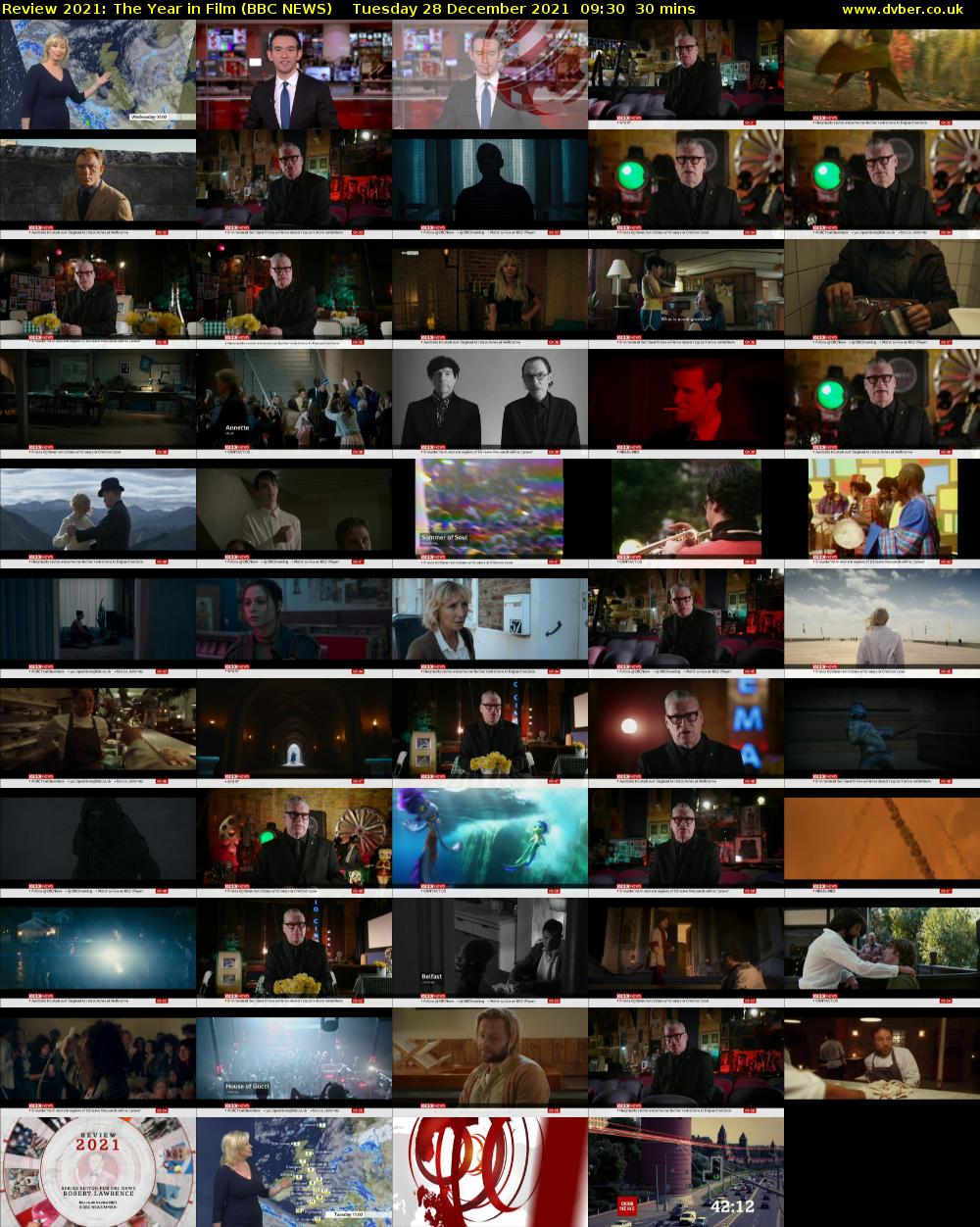 Review 2021: The Year in Film (BBC NEWS) Tuesday 28 December 2021 09:30 - 10:00