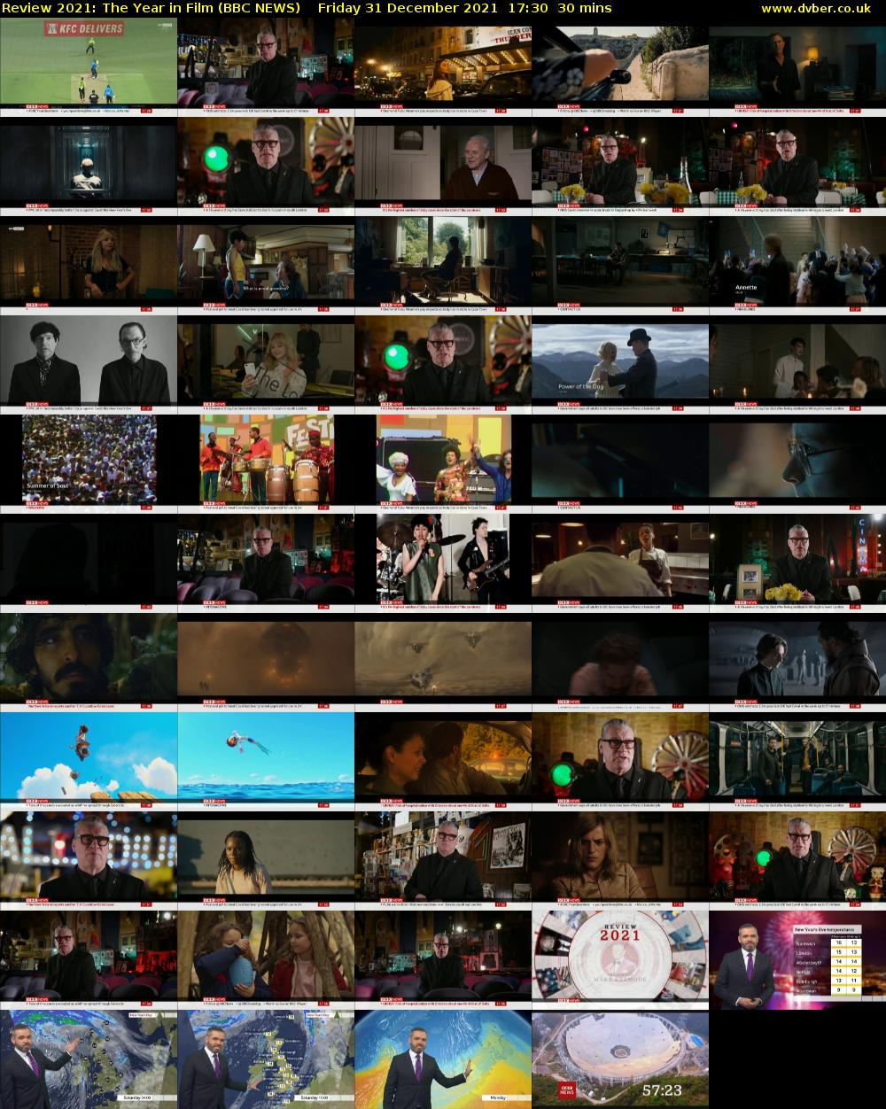 Review 2021: The Year in Film (BBC NEWS) Friday 31 December 2021 17:30 - 18:00