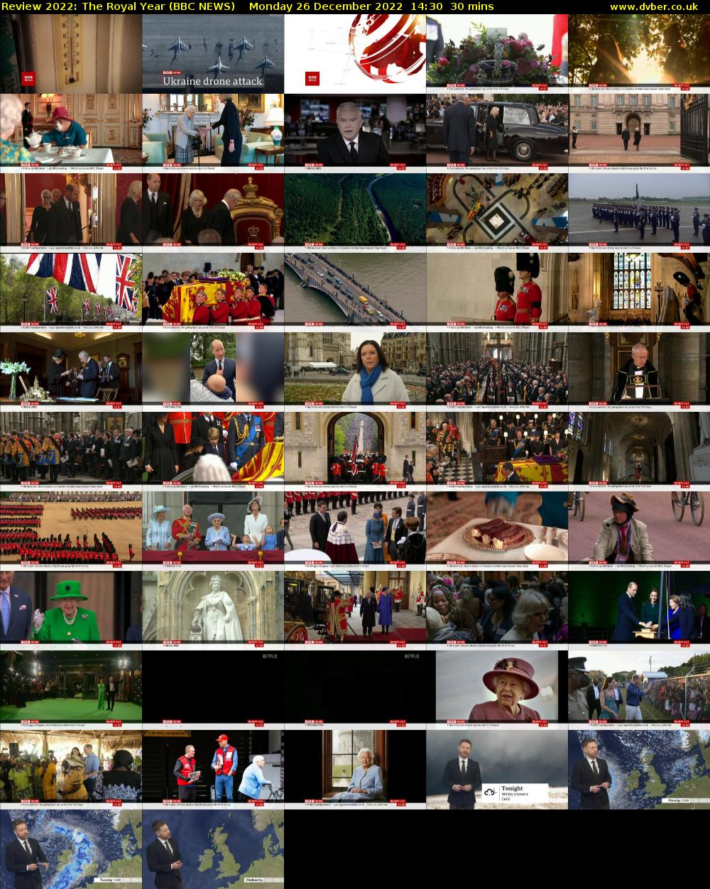 Review 2022: The Royal Year (BBC NEWS) Monday 26 December 2022 14:30 - 15:00