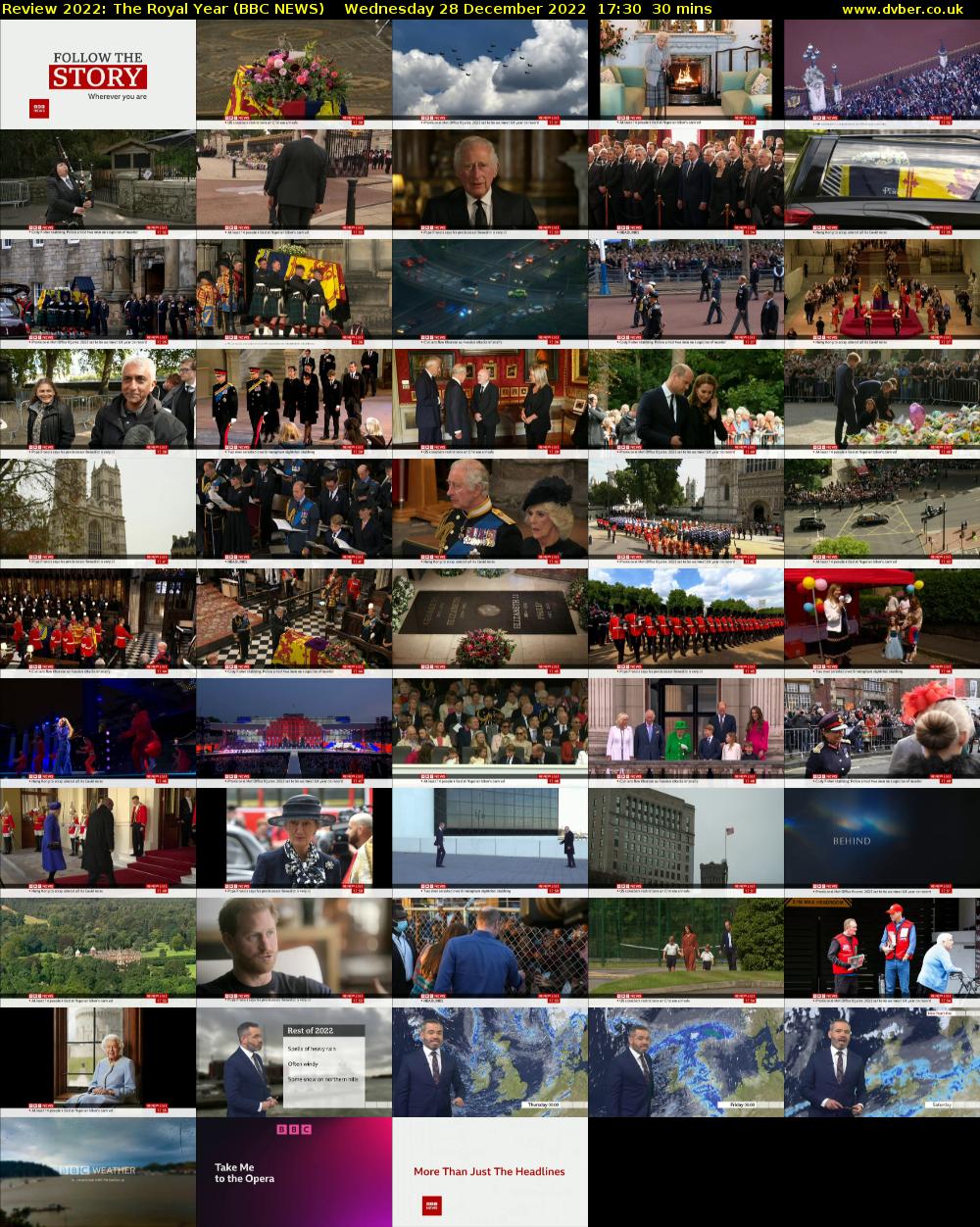 Review 2022: The Royal Year (BBC NEWS) Wednesday 28 December 2022 17:30 - 18:00