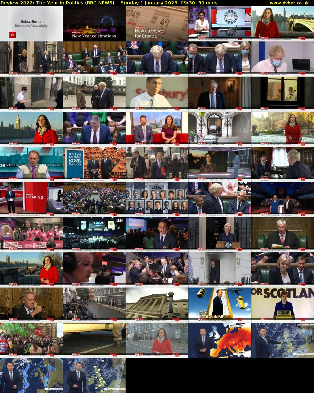 Review 2022: The Year in Politics (BBC NEWS) Sunday 1 January 2023 09:30 - 10:00