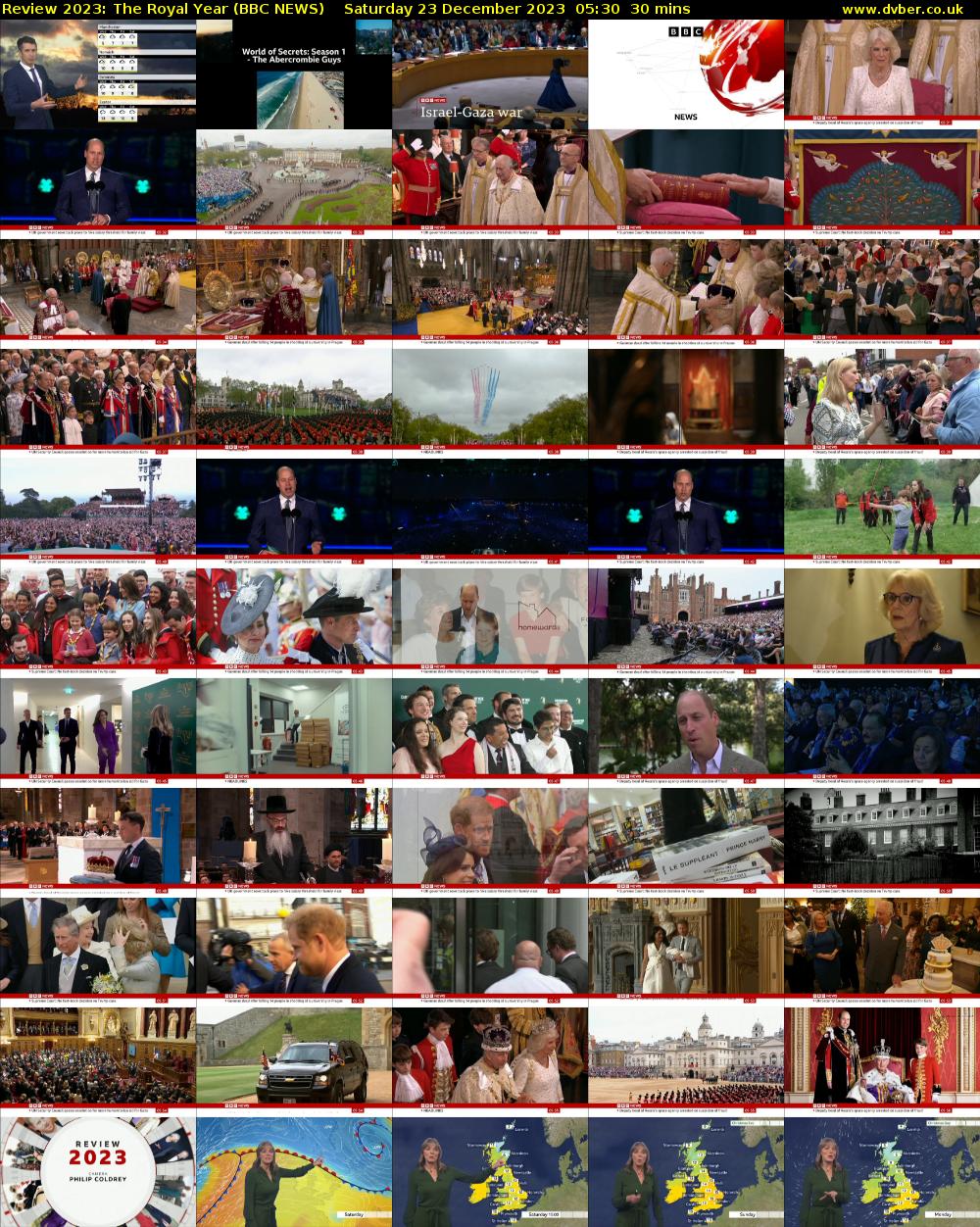 Review 2023: The Royal Year (BBC NEWS) Saturday 23 December 2023 05:30 - 06:00