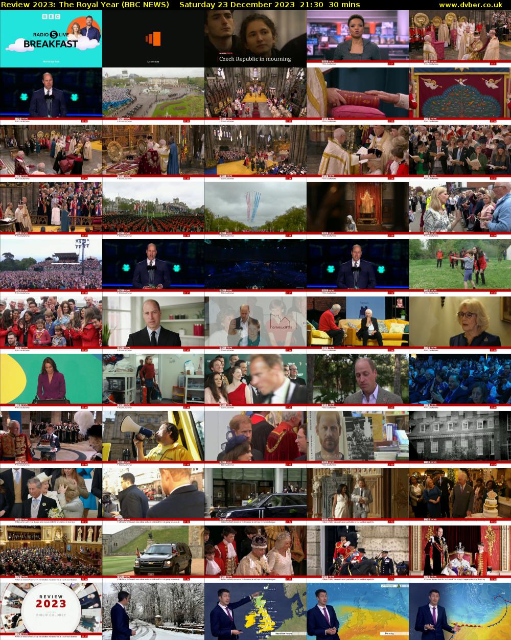 Review 2023: The Royal Year (BBC NEWS) Saturday 23 December 2023 21:30 - 22:00