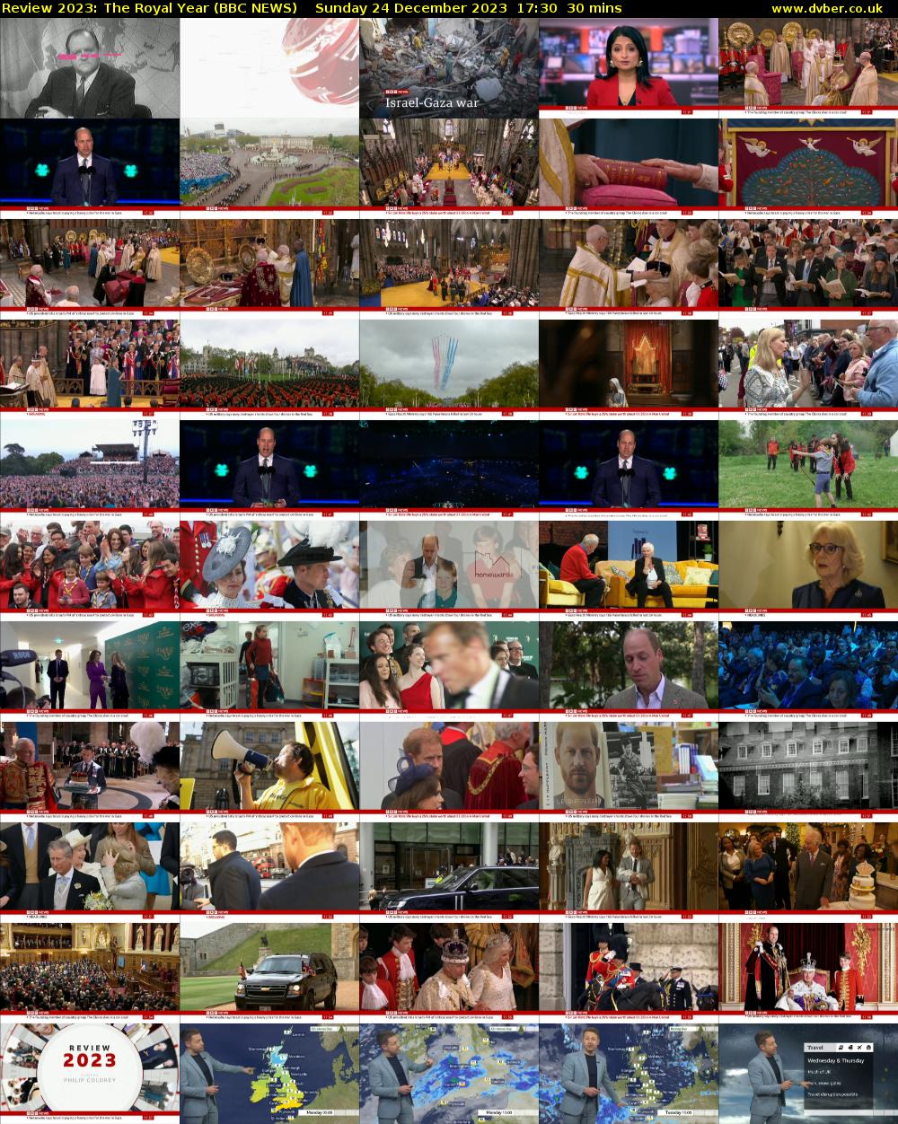 Review 2023: The Royal Year (BBC NEWS) Sunday 24 December 2023 17:30 - 18:00