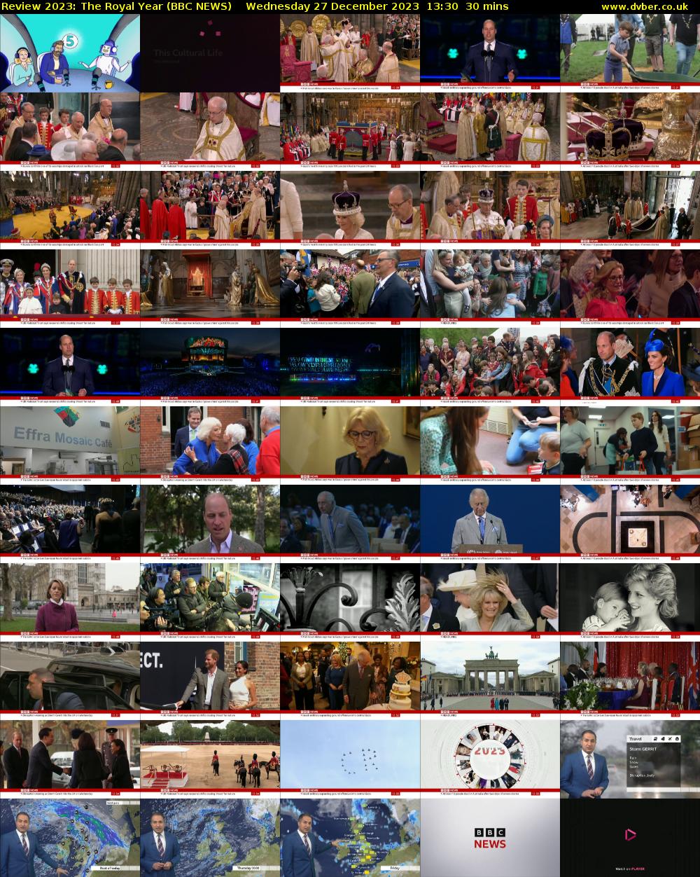 Review 2023: The Royal Year (BBC NEWS) Wednesday 27 December 2023 13:30 - 14:00