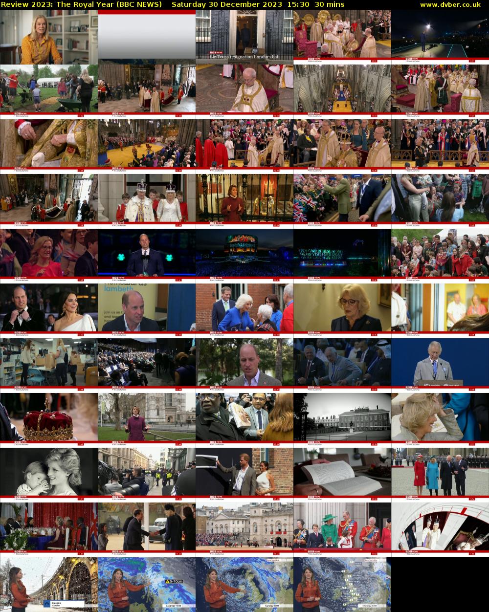 Review 2023: The Royal Year (BBC NEWS) Saturday 30 December 2023 15:30 - 16:00