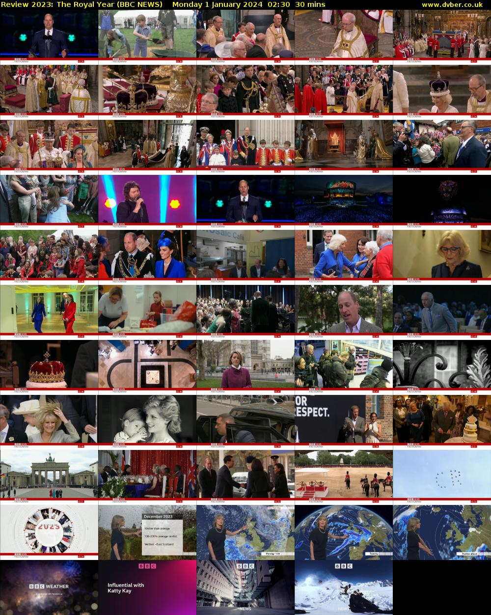 Review 2023: The Royal Year (BBC NEWS) Monday 1 January 2024 02:30 - 03:00