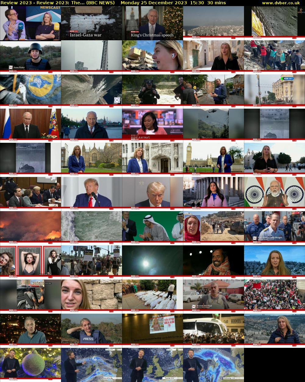 Review 2023 - Review 2023: The... (BBC NEWS) Monday 25 December 2023 15:30 - 16:00