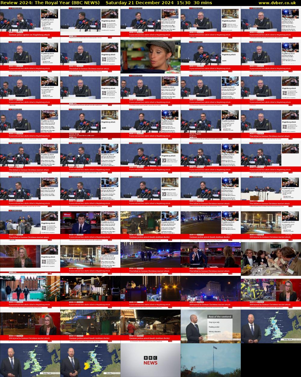 Review 2024: The Royal Year (BBC NEWS) Saturday 21 December 2024 15:30 - 16:00
