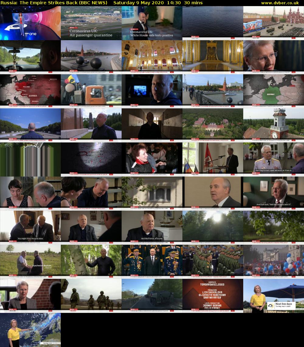 Russia: The Empire Strikes Back (BBC NEWS) Saturday 9 May 2020 14:30 - 15:00