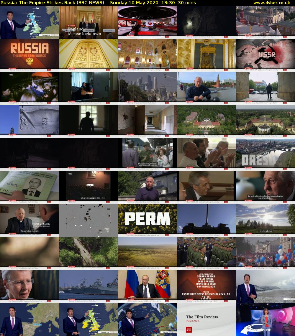 Russia: The Empire Strikes Back (BBC NEWS) Sunday 10 May 2020 13:30 - 14:00
