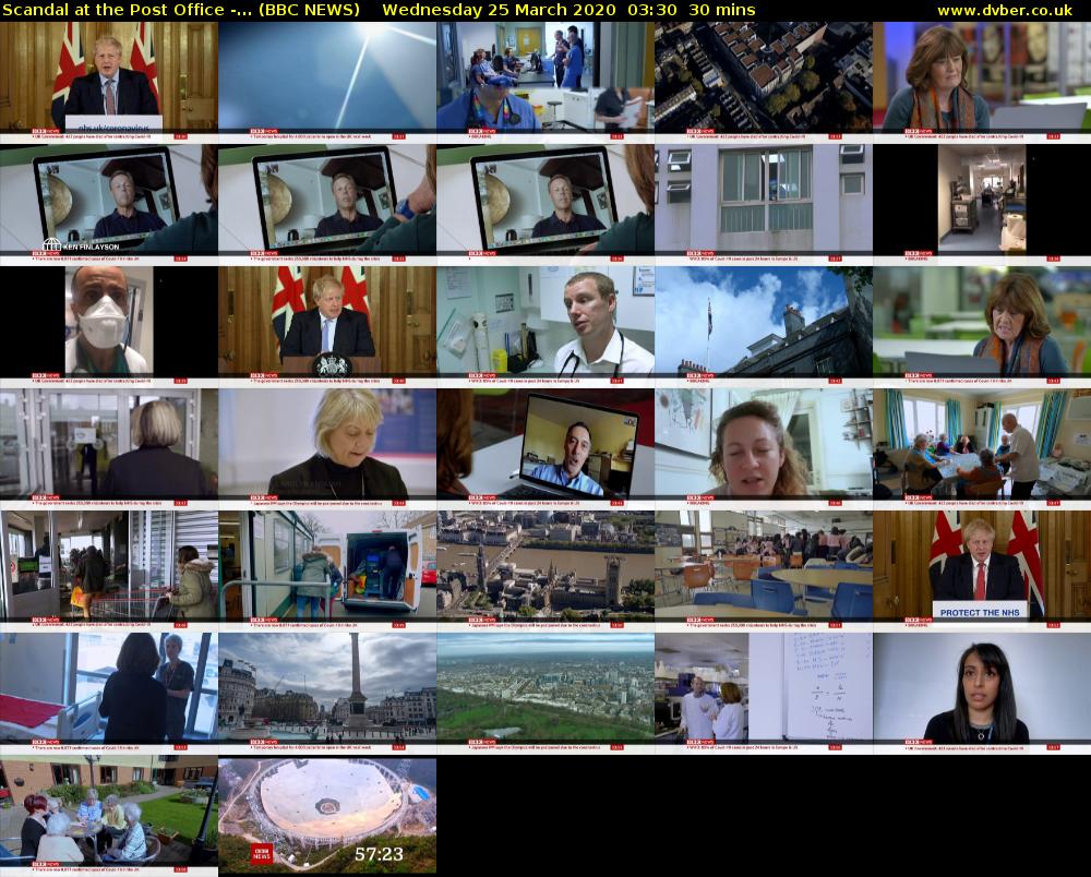 Scandal at the Post Office -... (BBC NEWS) Wednesday 25 March 2020 03:30 - 04:00