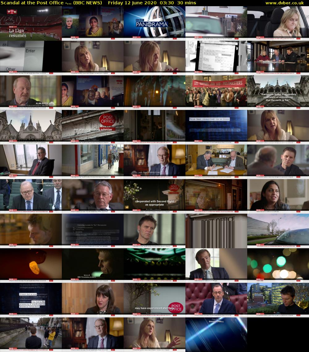 Scandal at the Post Office -... (BBC NEWS) Friday 12 June 2020 03:30 - 04:00
