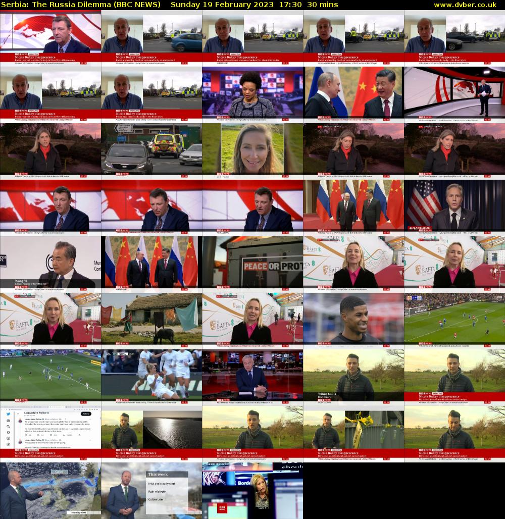 Serbia: The Russia Dilemma (BBC NEWS) Sunday 19 February 2023 17:30 - 18:00