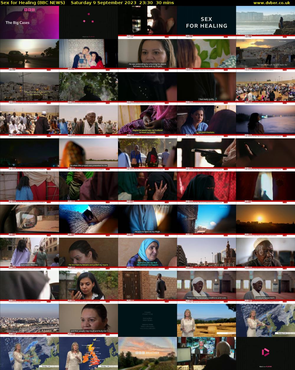 Sex for Healing (BBC NEWS) Saturday 9 September 2023 23:30 - 00:00