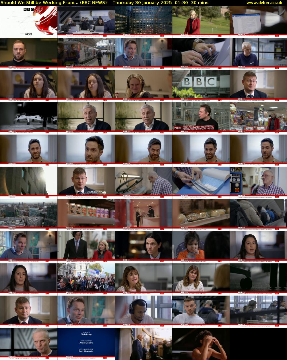 Should We Still be Working From... (BBC NEWS) Thursday 30 January 2025 01:30 - 02:00