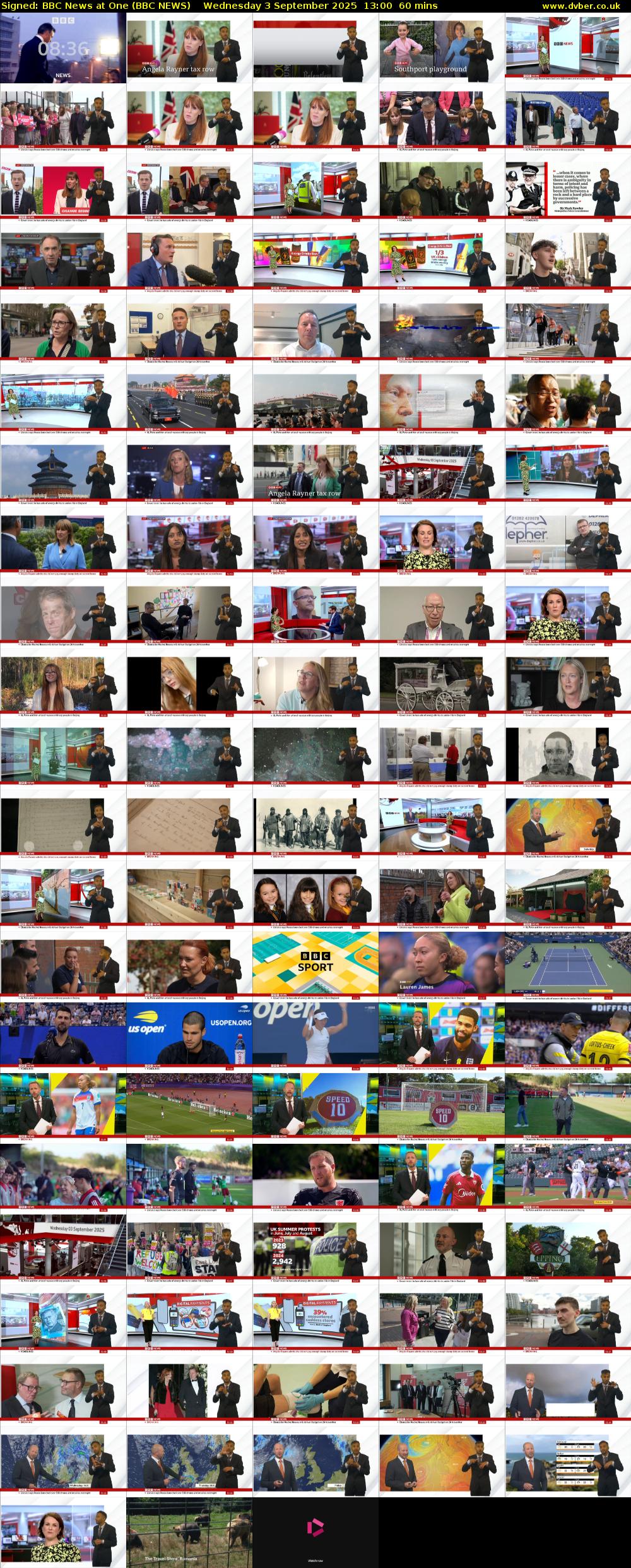 Signed: BBC News at One (BBC NEWS) Wednesday 3 September 2025 13:00 - 14:00