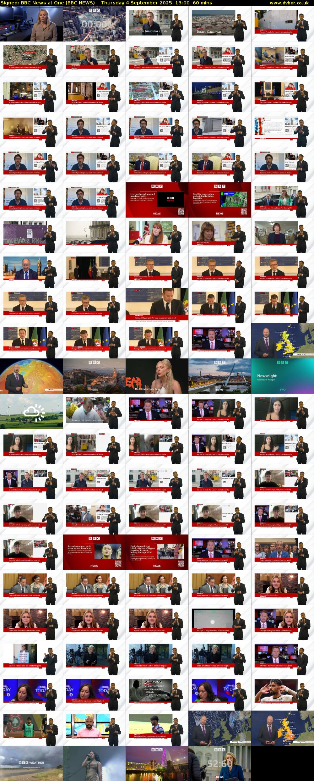 Signed: BBC News at One (BBC NEWS) Thursday 4 September 2025 13:00 - 14:00