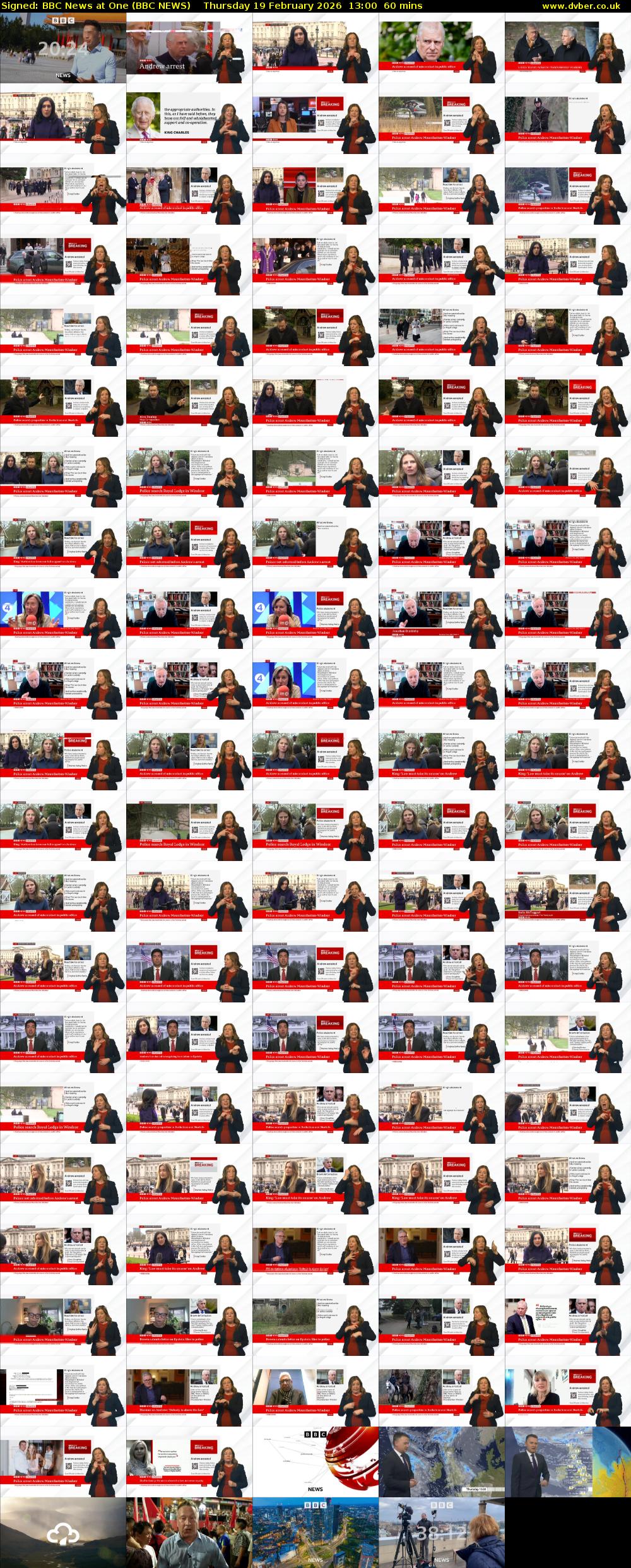 Signed: BBC News at One (BBC NEWS) Thursday 19 February 2026 13:00 - 14:00