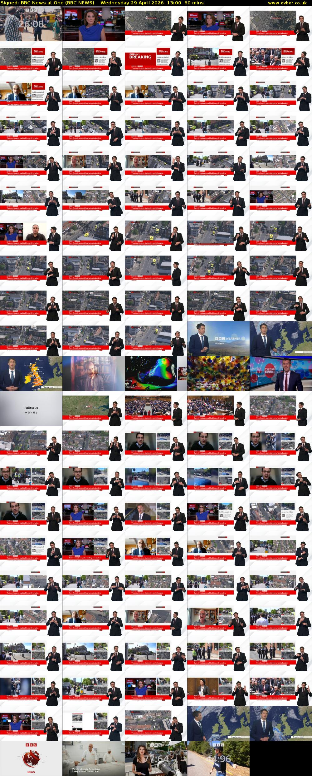 Signed: BBC News at One (BBC NEWS) Wednesday 29 April 2026 13:00 - 14:00
