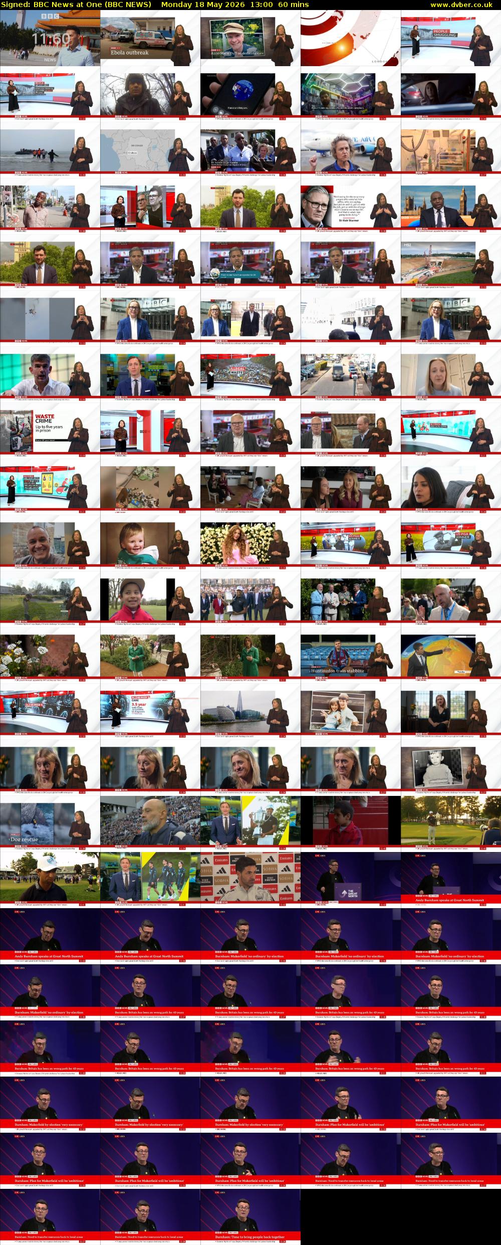 Signed: BBC News at One (BBC NEWS) Monday 18 May 2026 13:00 - 14:00