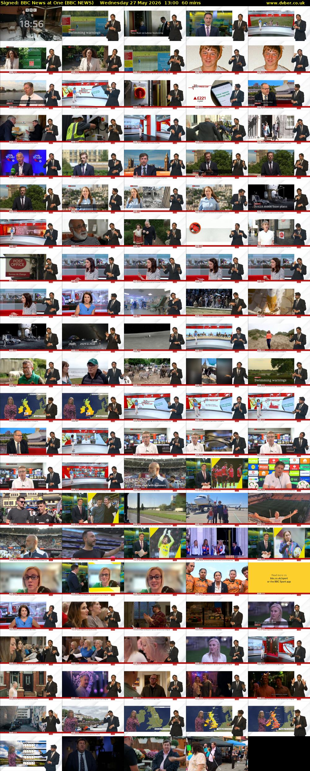Signed: BBC News at One (BBC NEWS) Wednesday 27 May 2026 13:00 - 14:00