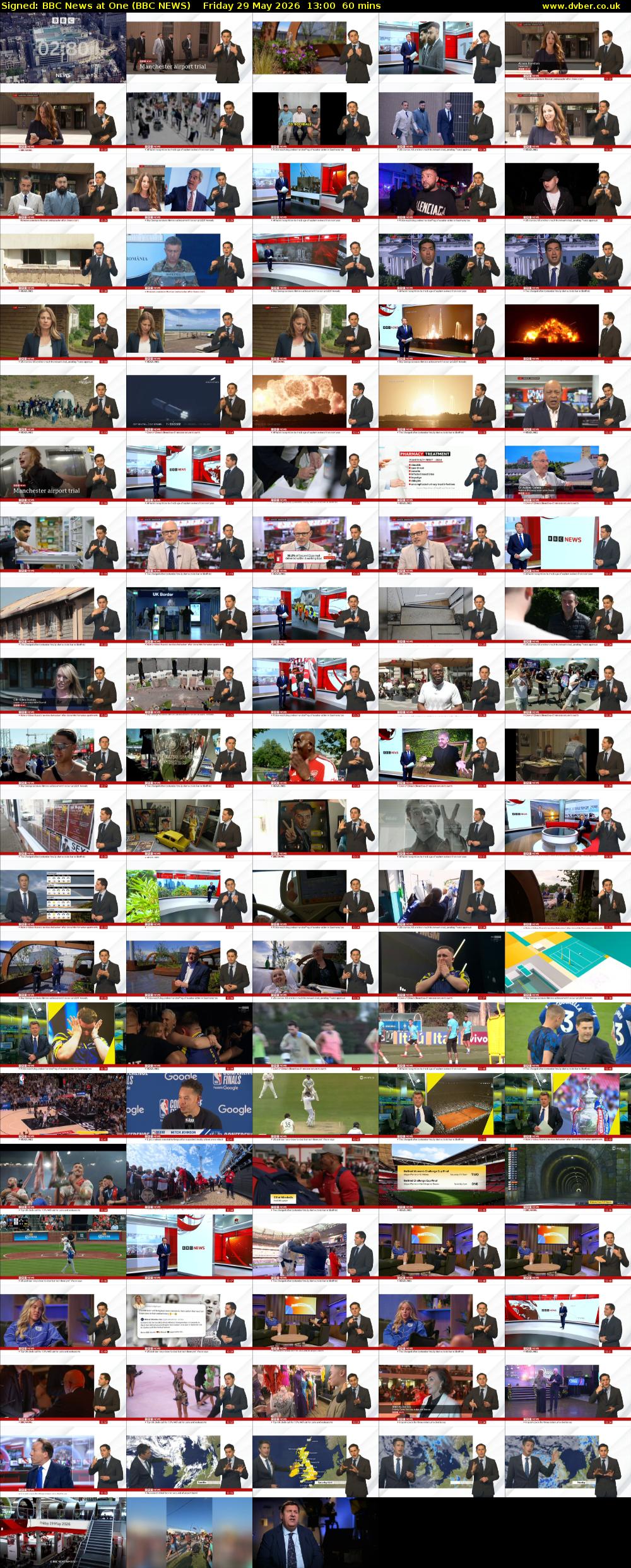 Signed: BBC News at One (BBC NEWS) Friday 29 May 2026 13:00 - 14:00