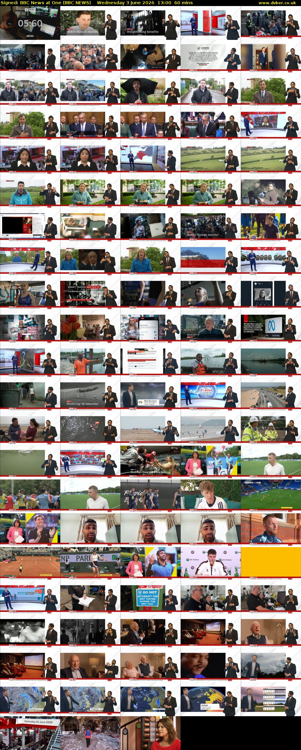 Signed: BBC News at One (BBC NEWS) Wednesday 3 June 2026 13:00 - 14:00