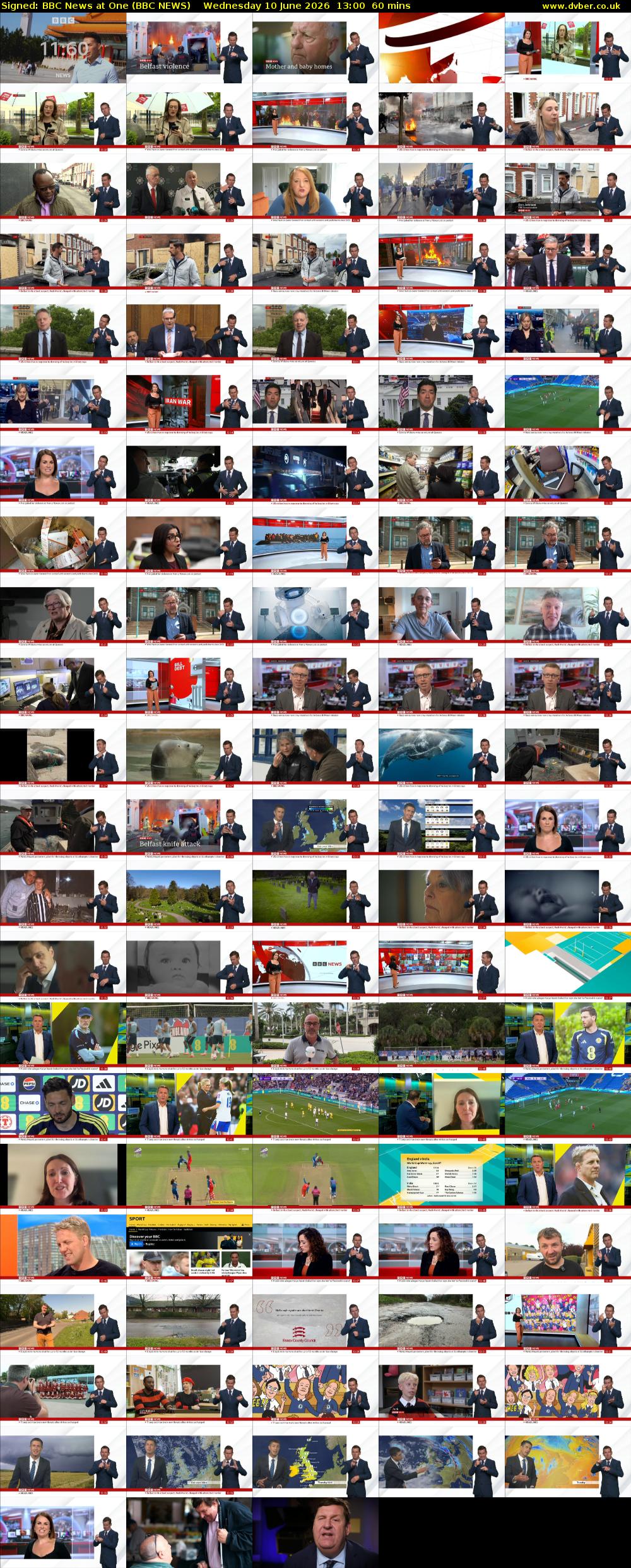 Signed: BBC News at One (BBC NEWS) Wednesday 10 June 2026 13:00 - 14:00