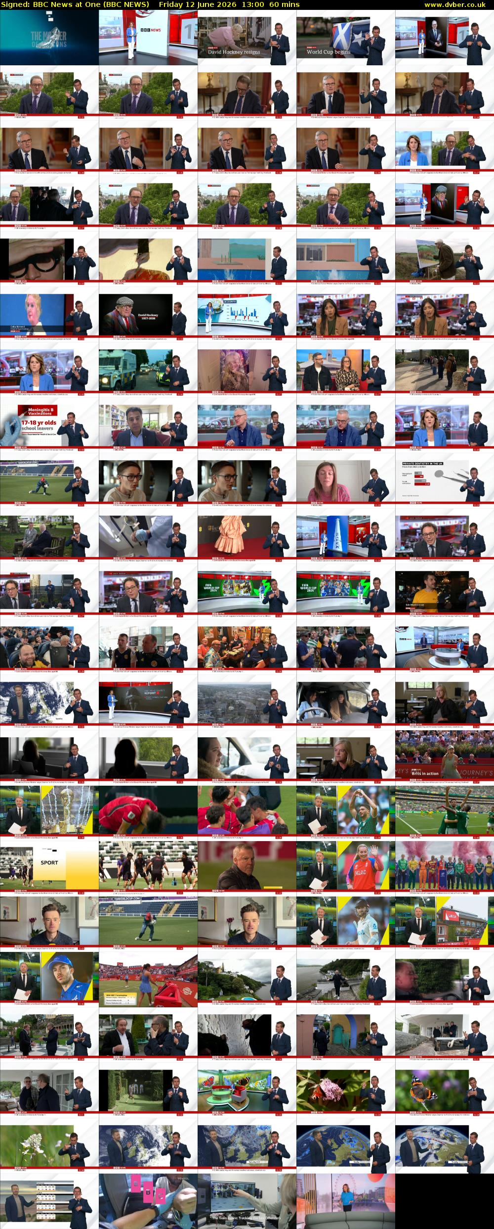 Signed: BBC News at One (BBC NEWS) Friday 12 June 2026 13:00 - 14:00