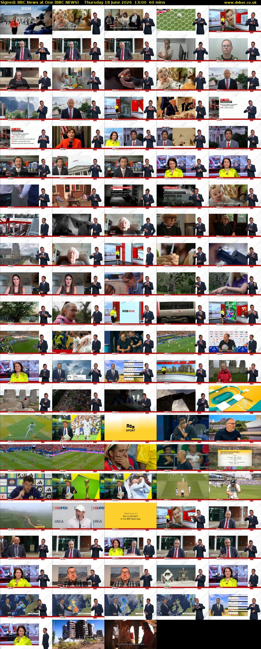 Signed: BBC News at One (BBC NEWS) Thursday 18 June 2026 13:00 - 14:00