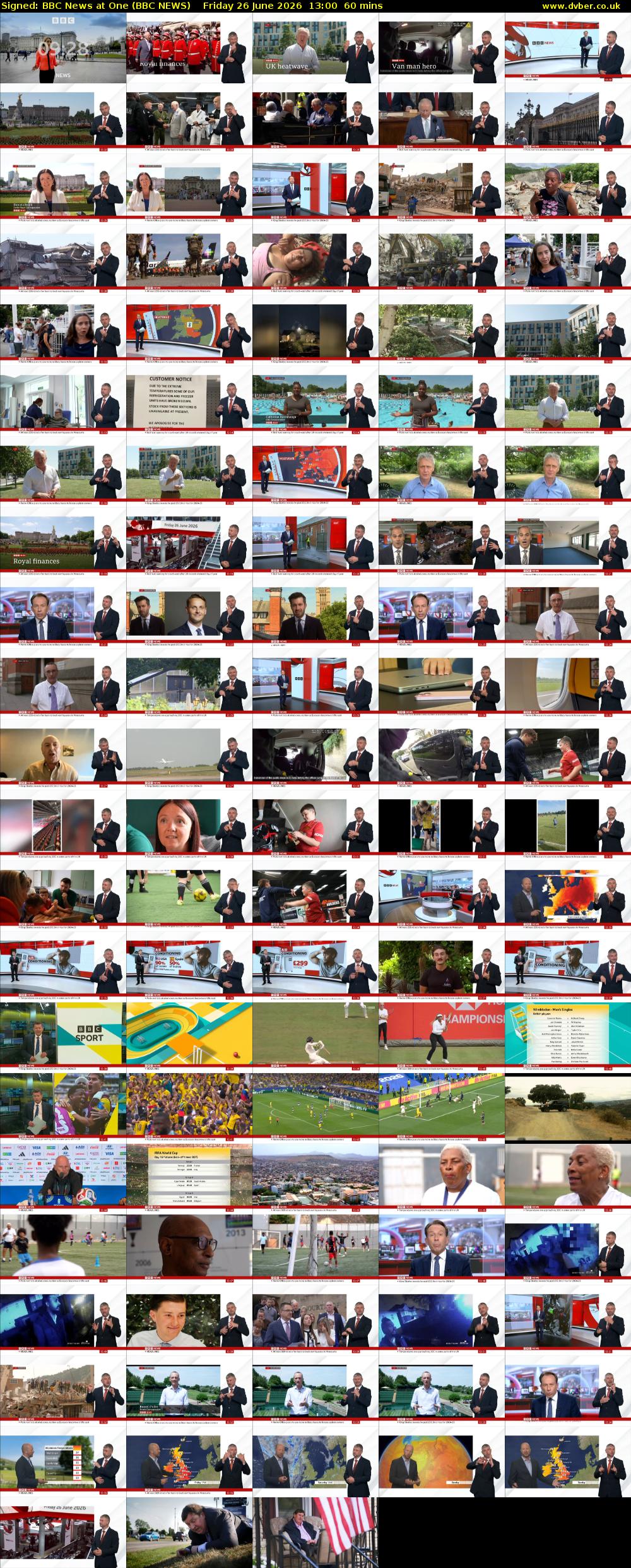 Signed: BBC News at One (BBC NEWS) Friday 26 June 2026 13:00 - 14:00