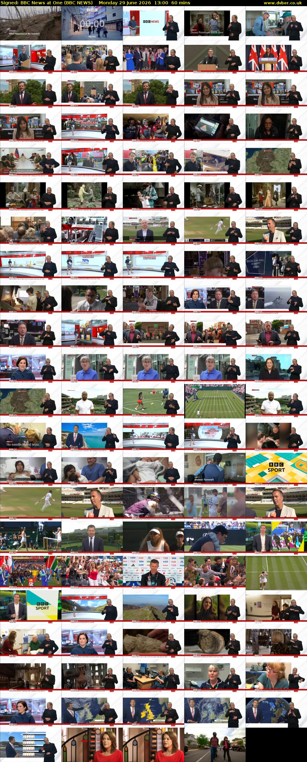 Signed: BBC News at One (BBC NEWS) Monday 29 June 2026 13:00 - 14:00