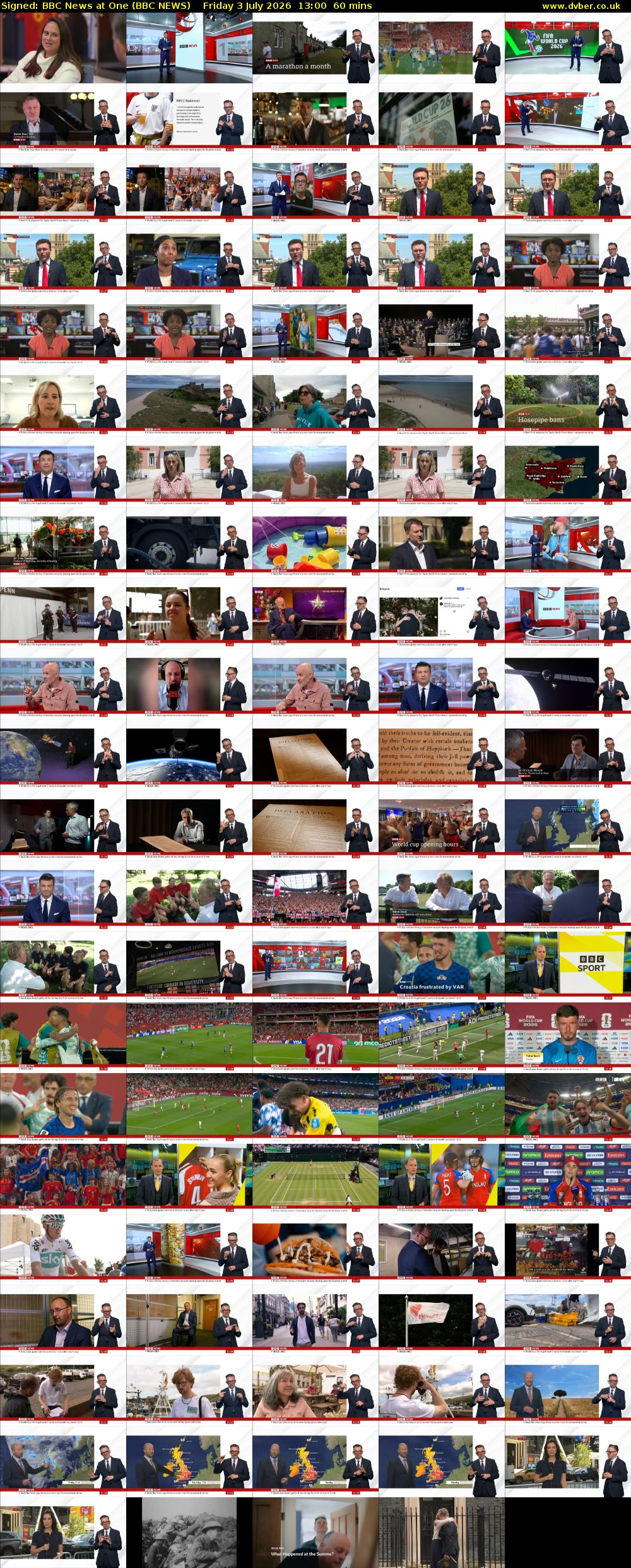 Signed: BBC News at One (BBC NEWS) Friday 3 July 2026 13:00 - 14:00